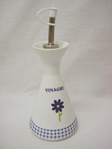 VINAGRERA VINAGRE 200ML Cono Porcelana Margarita Azul Vichy Azul