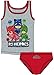 Produktbild Coole-Fun-T-Shirts PJ MASK Unterwäsche Set Jungen PJ Heroes Crew Hellgrau + dunkelblau Gekko, Catboy + Owlette Unterhose + Unterhemd Gr.98 104 116 128 (Hellgrau, 128)