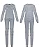 Jubileens Sexy Women's 2 Pieces Long Sleeve Sweatshirt and Pants Tracksuit Outfits (XL, Grey)