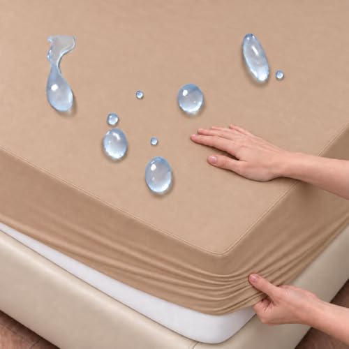 Arcona Matratzenschoner 90 x 200, Spannbettlaken Stil Wasserdichter Matratzenschoner 90x200, wasserdicht und Atmungsaktive Matratzenbezug… – Ansicht 1