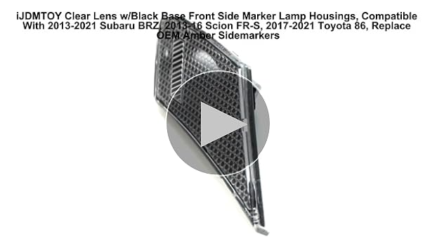 BOUNDARIES / 4枚セット Clear Side Marker Light w/ Red & Amber LED 4pc Set For 89-94