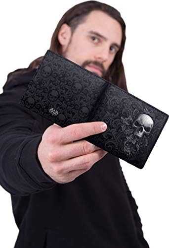 Spiral - Skull Scroll - Bifold Wallet with RFID Blocking and Gift Box - L