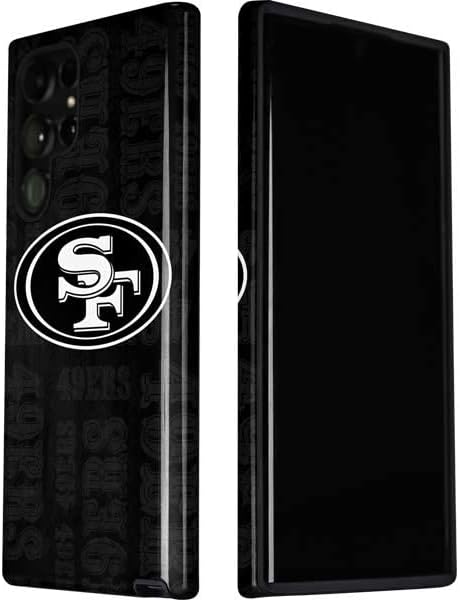 Skinit Pro Phone Case Compatible with Galaxy S22 Ultra - Officially Licensed NFL San Franciso 49ers Black & White Design