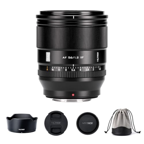VILTROX 56mm F1.2 XF Lens for X-Mount 56mm f/1.2 Autofocus Large Aperture APS-C Lens Compatible with FUJIFILM X-Mount Mirrorless Cameras XH2S XH2 XT5 XT4 XT3 XS20 XT30 II XT200