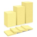 Sticky Notes 3x3 in 3600 Sheets 48 Pads Yellow Self-Stick Memo Pads Clean Removal Durable Adhesive for Office School Home 75 Sheets/pad