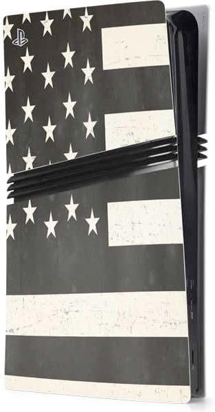 Skinit Decal Gaming Skin Compatible with PS5 Pro Console - USA Flag Stars Design