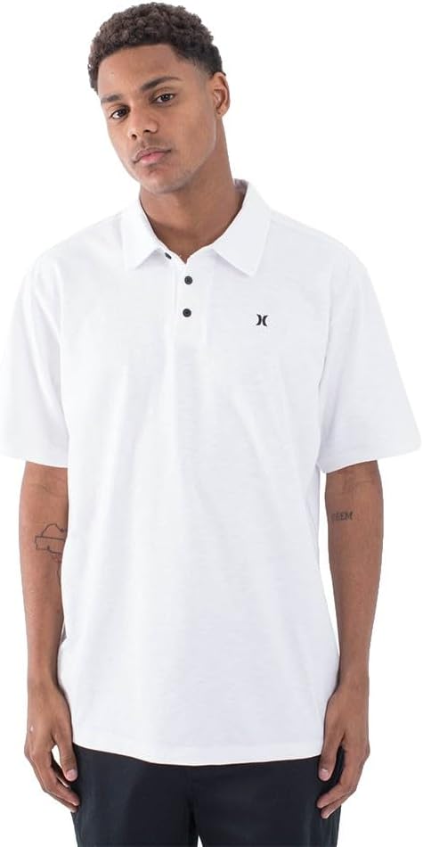 Hurley Mens Icon Slub Polo Short Sleeve