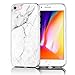 Produktbild Conie® Handyhülle Rück Schale für iPhone 6 Plus / + / 6S Plus / +, Ultra Slim TPU Hülle aus Silikon mit Bilder Motiv, Kanten Display Kamera Schutz, Motiv Klassisch Marmor Design