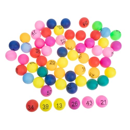 Boules en plastique numérotées de 1 à 90 pour tirage au sort et loto