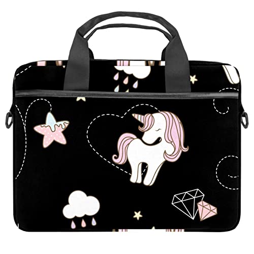 Sac ordinateur portable 13 14.5 pouces licorne housse sacoche bandoulière femme