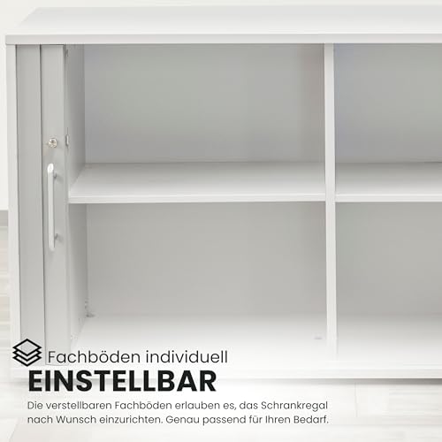 Jalousieschrank Bümö abschließbar mit Rollladen für Büros
