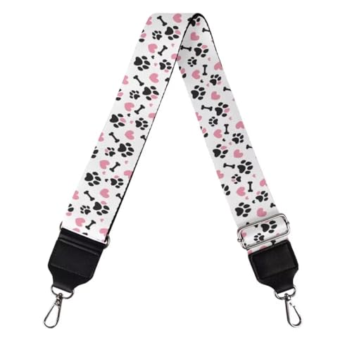 Image of Coldinair Dog Paw Bag Handle Strap Replacement Heart Love Bag Strap for Women Men Luggage Strap Suitcases Luggage Carrying Bag