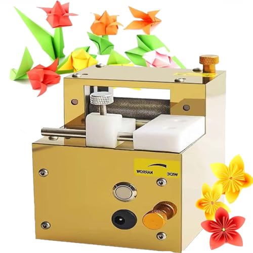 UMJIGF DIY Quilling Tassel Cutting Maker, Electric Paper Quilling Machine, Paper Flower Machine Tassel Depth and Width,Gold