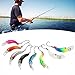 OUKENS Saltwater Fishing Lures, 3D Sinking Fake Fish with Stainless Steel Hook, Hard Baits Action Wobblers Tackle Accessories for Saltwater Freshwater