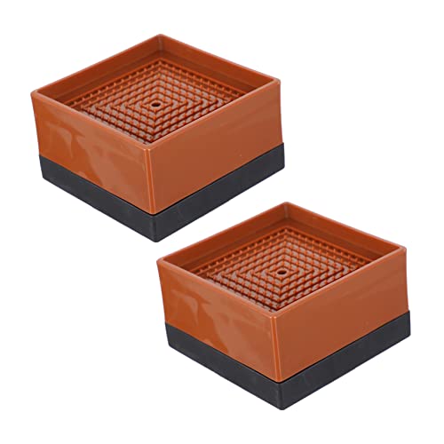 NUOBESTY 2Pcs Heavy Duty Furniture Bed Risers Non Slip Sofa Lifts for Desks Chairs and Couches Heightening Cushions for Floor Protection