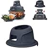 Xaarmonex Ninja Crisp Lid Cover Heat Resistant Anti-Scald Silicone Dust Protector with Cord Organiser & Non-Slip Grip, Fits Ninja FN101GY, Foodi Dual Zone & Similar Models Sage Blue