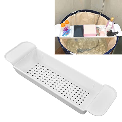 Bandeja de bañera ajustable que evita caídas de objetos al agua 8