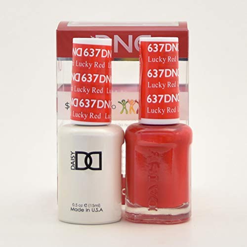 DND Daisy Soak Off Gel All In One Set -Lucky Red-637