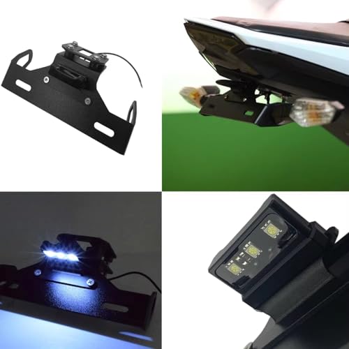 Support plaque immatriculation Z800 finition soignée support de rechange rigide moto