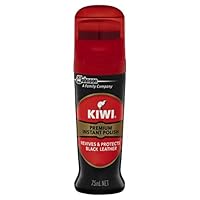 KIWI Premium Instant Liquid Wax Shoe Polish, Black, 75 ml