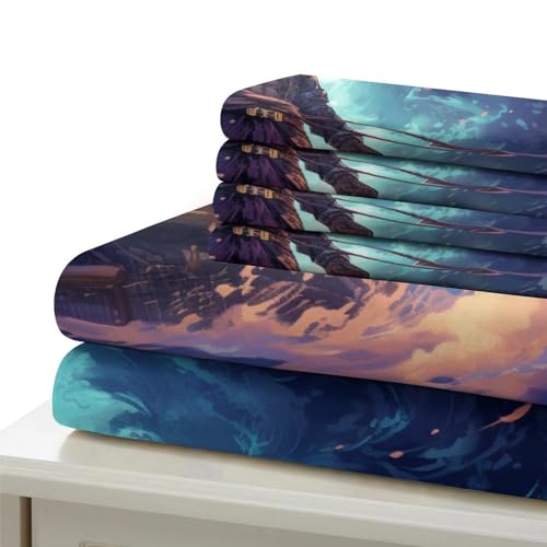 Housse de couette King INTCHE Épéiste 3 pièces en microfibres - 6