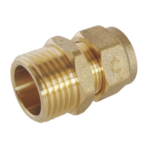 SOMATHERM FOR YOU - Racor recto (tornillo) para PEX Ø12 tubo - Male 15/21 (1/2 '')