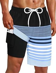Black With Blue Navy White Stripes