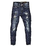SQUARED & CUBED Bikerjeans Hose Junge Kinder SN808 blau (110-116)