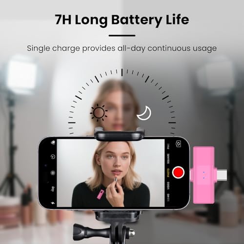 Microphone magnétique avec suppression du bruit AI pour vlogging parfait - 7