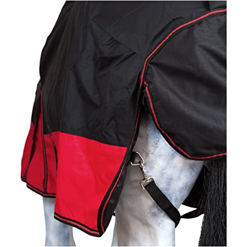 Foto von RL24 - Winterdecke High Neck 100g Füllung 600D BASICLINE schwarz/rot 95cm