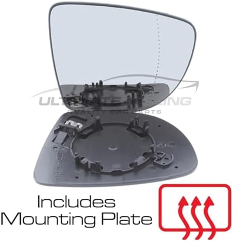 Verre de rétroviseur pour Renault Clio Mk4 de 2012 à 2019
