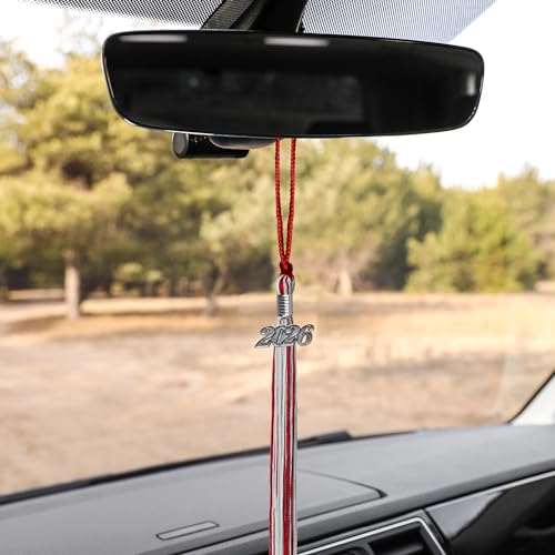 endea graduation mixed double color tassel with silver date drop