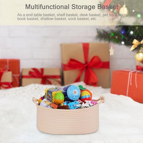 Image of Small Empty Gift Basket with Bag & Ribbons, Beige