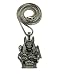 Egyptian Polished Anubis Pendant 24" Various Chain Necklace in Hematite Tone (2mm 24" Box Chain)