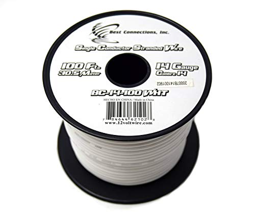 Audiopipe Trailer Light Cable Wiring for Harness 100ft spools 14 Gauge 7 Wire 7 Colors