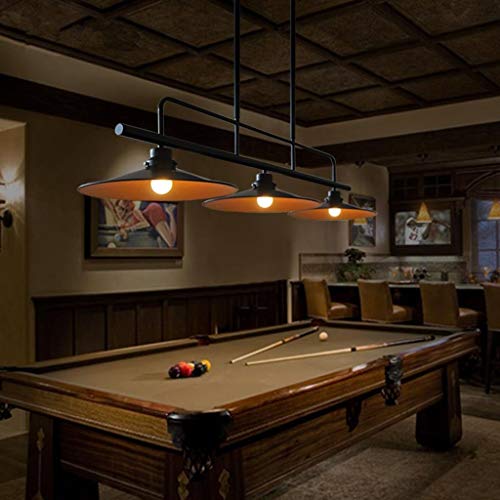 Lustre de table de billard trois têtes pour éclairage ciblé de salle à manger