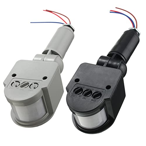 Infrared Pir Motion Sensor Detector Switch,Ac 85~265V 180 Degree Infrared Ray Human Body Inductor (Black) #TOP5