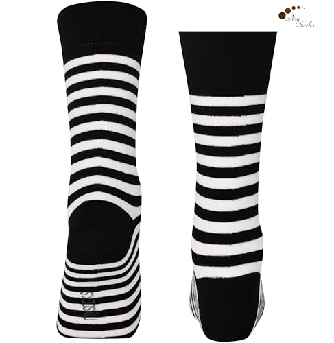 Image of Mysocks Men and Women Crew Socks Extra Fine Combed Cotton Seamless Toe
