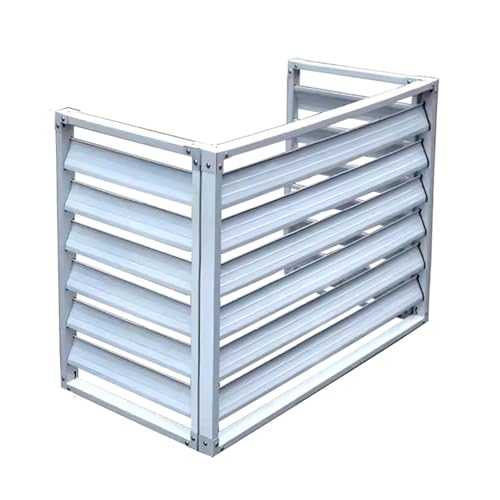 (3 Panels) Air Conditioner Fence Screen Trash can Privacy Fence Panels for Outside Unit, Pool Equipment Enclosure, No Dig Backyard Fencing(White,100x50x70cm)