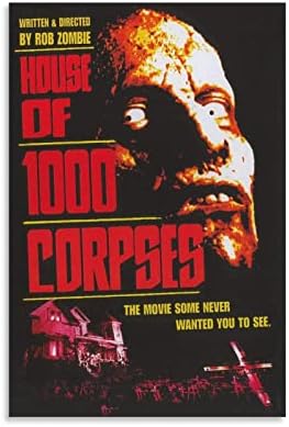 House Of 1000 Corpses Horror Movie Poster HD Canvas Prints Wall Art Room Aesthetics Decor 12x18inch(30x45cm)