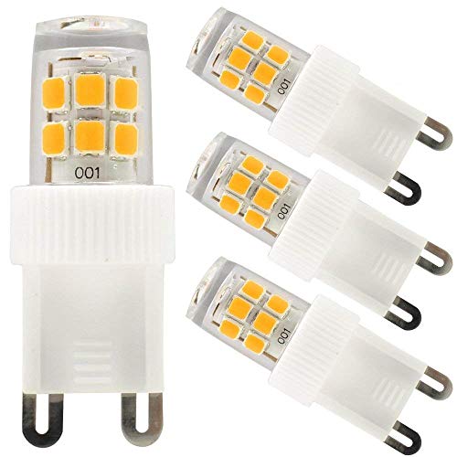 TORCHSTAR 3-Pack G9 LED Bulb, 110V 2.5W, 30W Equivalent 2700K Warm White LED G9 Light Bulb, 260lm G9 Bulb for Ceiling Fans, Desk Lamps, Chandeliers, Sconces, Indoor Decorative Lighting