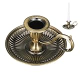 Matériau et finition : fabriqué en alliage de zinc avec une finition de couleur bronze, ce bougeoir de table en métal offre un look antique classique qui complète différents styles de décoration européens