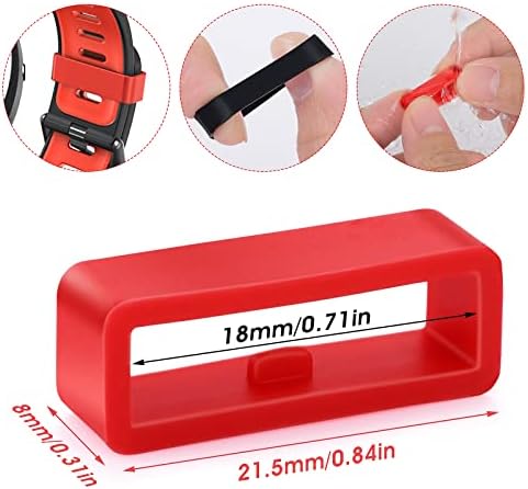 10 stks Horlogeband Retainer Horloge Band Houder Siliconen 10 stks Horlogeband Retainer Horloge Band Houder Siliconen