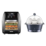 CHEFMAN Multifunctional Digital Air Fryer+ Rotisserie & Electric Egg Cooker Boiler