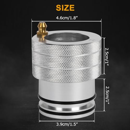 Image of PSLER 39mm Wheel Bearing Greaser for Maverick X3 2017-2024 Repl #293350109 | X3 grease tool kit with CNC aluminum and brass, double O-ring seal prevents grease leak for accurate bearing lubrication