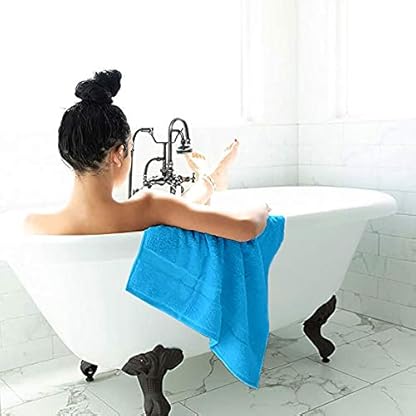 SALBAKOS Set umweltfreundliche türkische Baumwollhandtücher für Luxushotel und Spa Packung mit 6 Handtuch Wasser – Bild 7