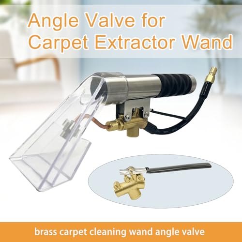 1/4" Carpet Cleaning Rod Angle Valve Brass Angled Flow Control Valve for Carpet Extractor, Upholstery Rod, Angle Valve Handle for Carpet Cleaner - Image 4