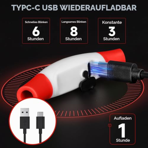 CoCoDonut LED Leuchthalsband Hund, USB aufladbar, Sicherheit bei Nacht – Ansicht 4