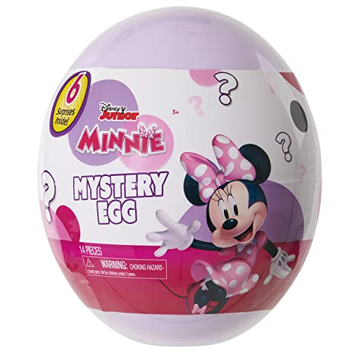 Disney Junior Minnie Mouse Giant Easter Egg Surprise, 6 Pieces, Officially Licensed Kids Toys For Ages 3 Up, Gifts And Presents By Just Play #TOP3