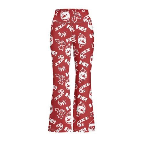 Pantalones acampanados de copo de nieve para evitar el frío vistiendo con estilo estilizado